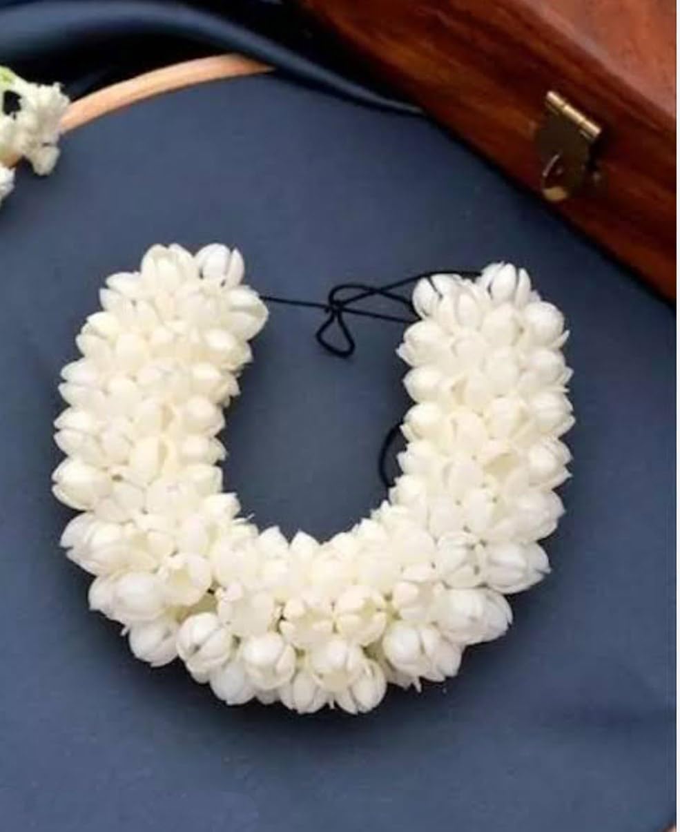Beautiful Bun Decorative White Plastic Mogra Gajra|| Women Girls Fashion Hair Accessories Pack Of 1-image-6