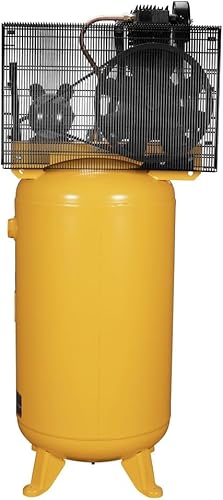 Miniatura 4 de DEWALT Compresor de aire vertical de 80 galones con bomba lubricada con aceite de 2 etapas, motor de inducción de 240 V resistente, 175 PSI máximo,