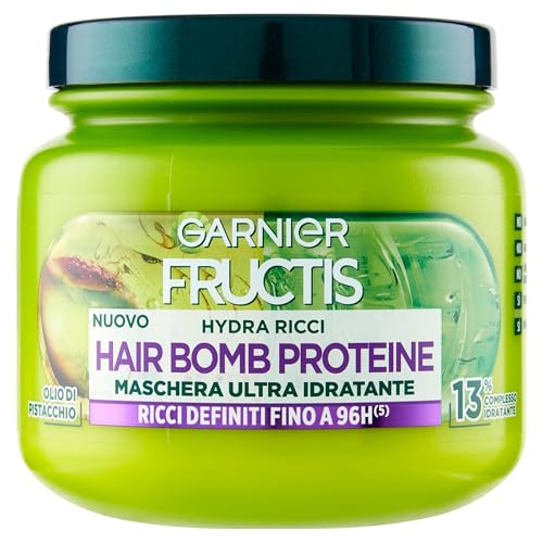 Garnier Fructis Ultra Máscara Hidratante, Para Cabelos Ondulados a Cacheados, Anti-Frizz, Para Cabelos Macios e Brilhantes, Hidra Encaracolado, 320 ml