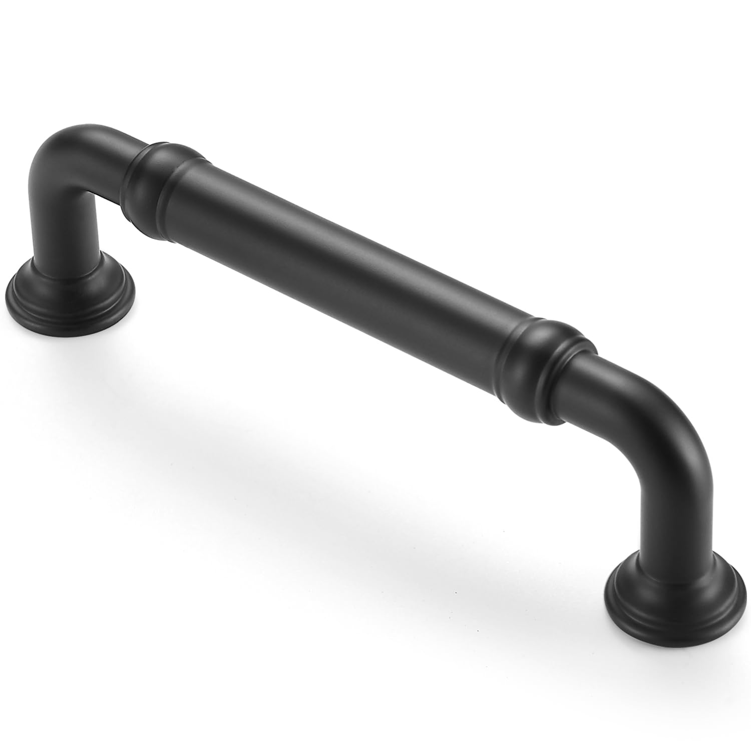 Dazzleeta 10 Pack Matte Black Cabinet Pulls 5 inch Vintage Drawer Handles Cupboard Dresser Kitchen Cabinet Hardware