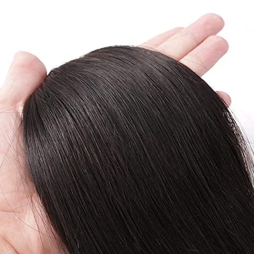 Sexycat Straight Bundles with 4x4 T Part Lace Closure Human Hair 8 8 8+8 Inch 100% Unprocessed Brazilian Virgin Hair Extensions Weave Weft Bundles with T Part Closure - Image 3