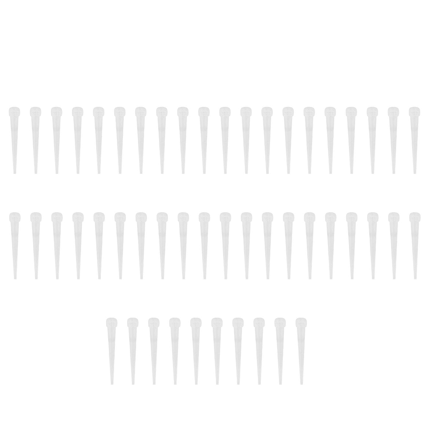 JCBIZ 50PCS 30mm Clear Plastic Water Tube Vases for Flowers & Stems, Reusable, Structurally Sound, Flower Picks