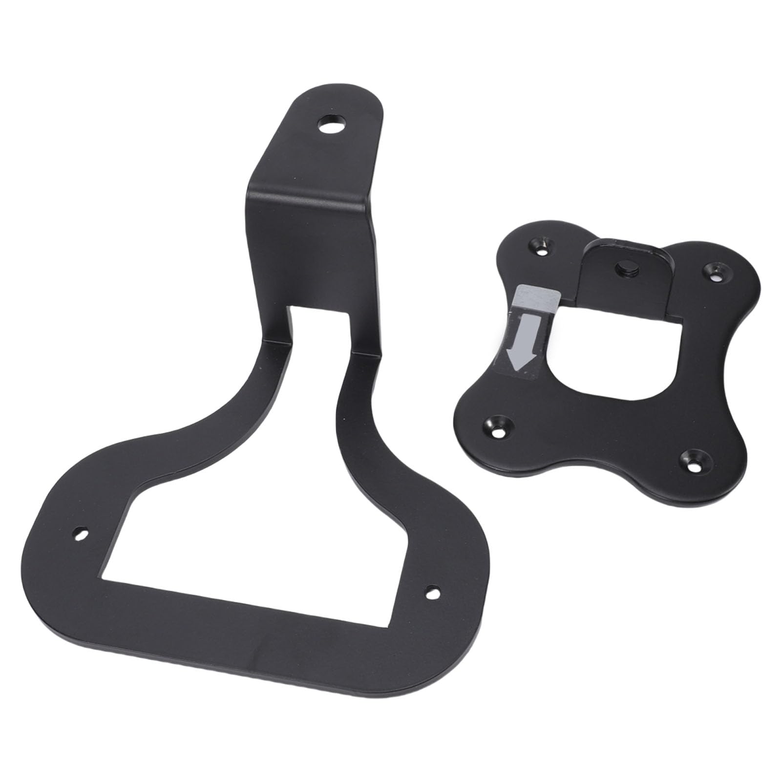 Aramox Soporte de Pared para Altavoz, Soporte de Pared para Altavoz de Metal, Giratorio de 3 Mm de Grosor, Ahorro de Espacio con Tornillos para Enchant, Sala de Estar, Oficina en Casa (Black)