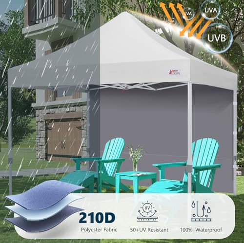 Image of MASTERCANOPY 10x10 Pop Up Canopy Sidewall Only 1-Pack Gray