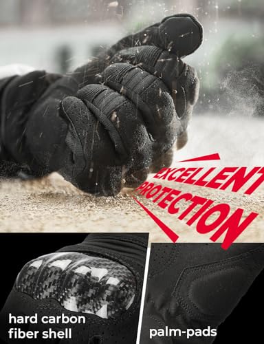 Image of KEMIMOTO Motorcycle Gloves for Men, Touchscreen Cycling Gloves for Outdoor Sports On-Road Off-Road Mountain Motorcycle Motorcross Motorbike Dirt Bike Bicycle Racing ATV UTV