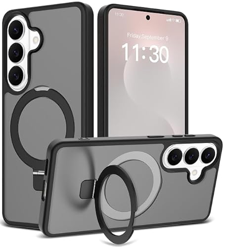 Feitenn for Samsung Galaxy S26 Ultra case, Dual Layer Military Grade Shockproof Cover with Metal Ring Holder Stand Kickstand, Slim Fit Protective Phone Case for Galaxy S26 Case 6.9