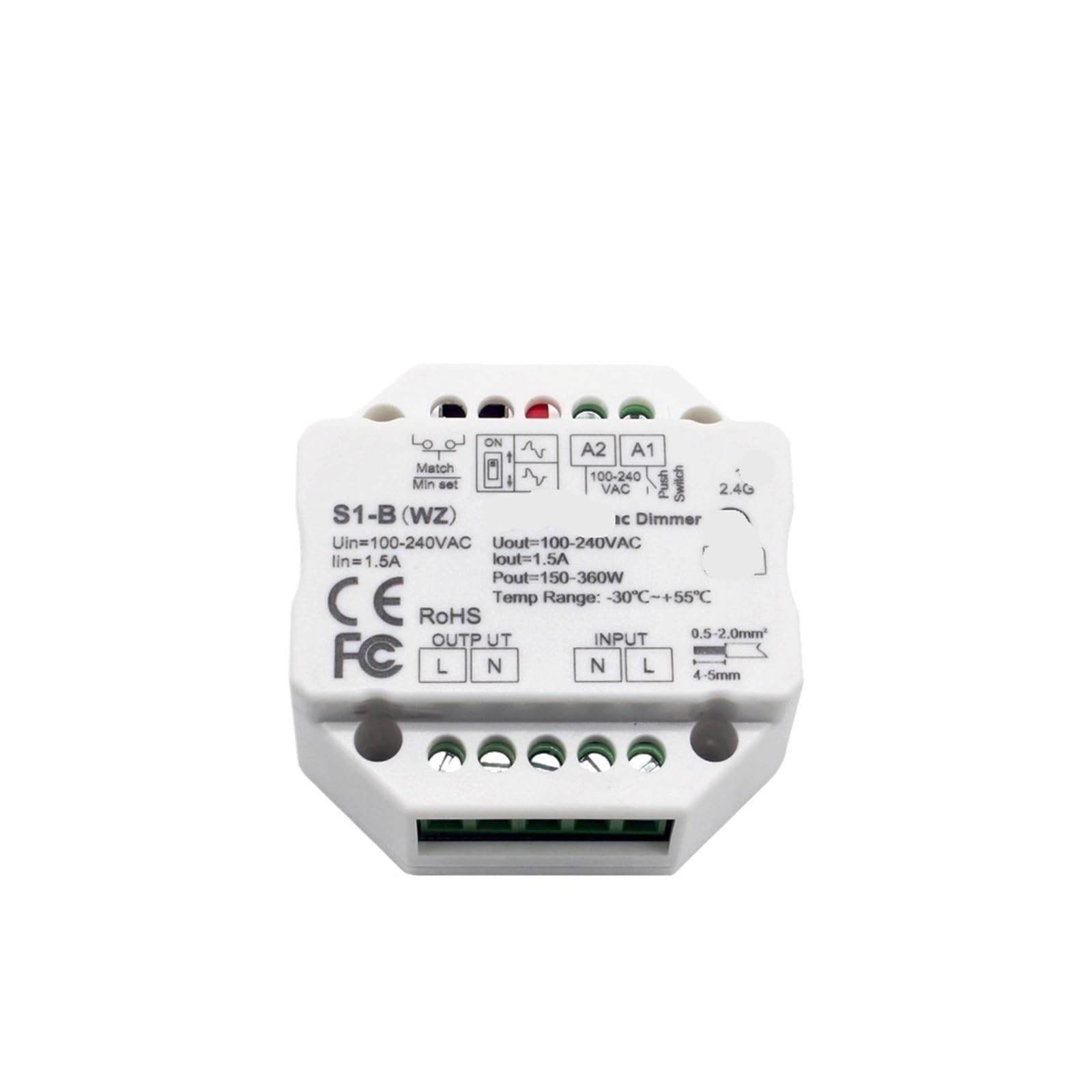Variateur 220V AC S1-B(WZ) pour stopper le clignotement des ampoules LED