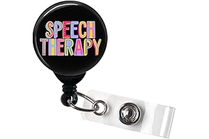 Retractable Badge Reel Speech Therapist Badge Holder