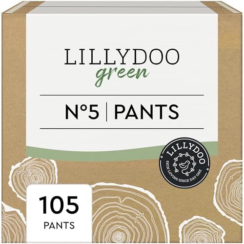 LILLYDOO green umweltschonende Pants, Größe 5 (12-17 kg), Monatsbox (105 Pants)