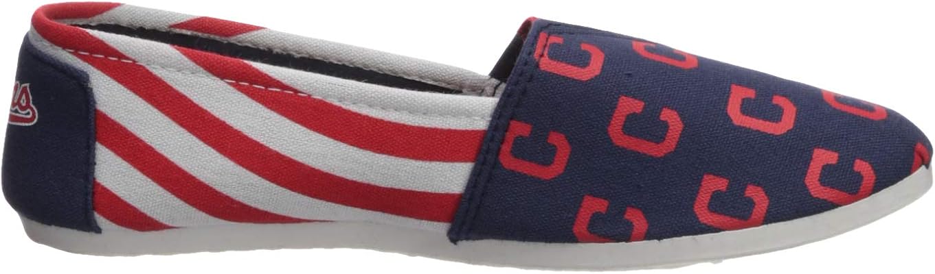 FOCO MLB Women's Canvas Stripe Shoes : Sports & Outdoors