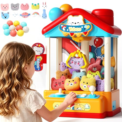 Claw Machine for Kids Toy Mini Claw Machines Include Plush Prizes Vending Machines Toys for Girls 4 5 6 7 8 Kids Arcade Game with Adjustable Sound Birthday Gift for 3 4 5 6 Year Old Boy Girl