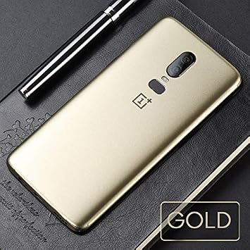 27209 Oneplus 6 1+6 Telefon Kaplamas  Arka Sticker Gold