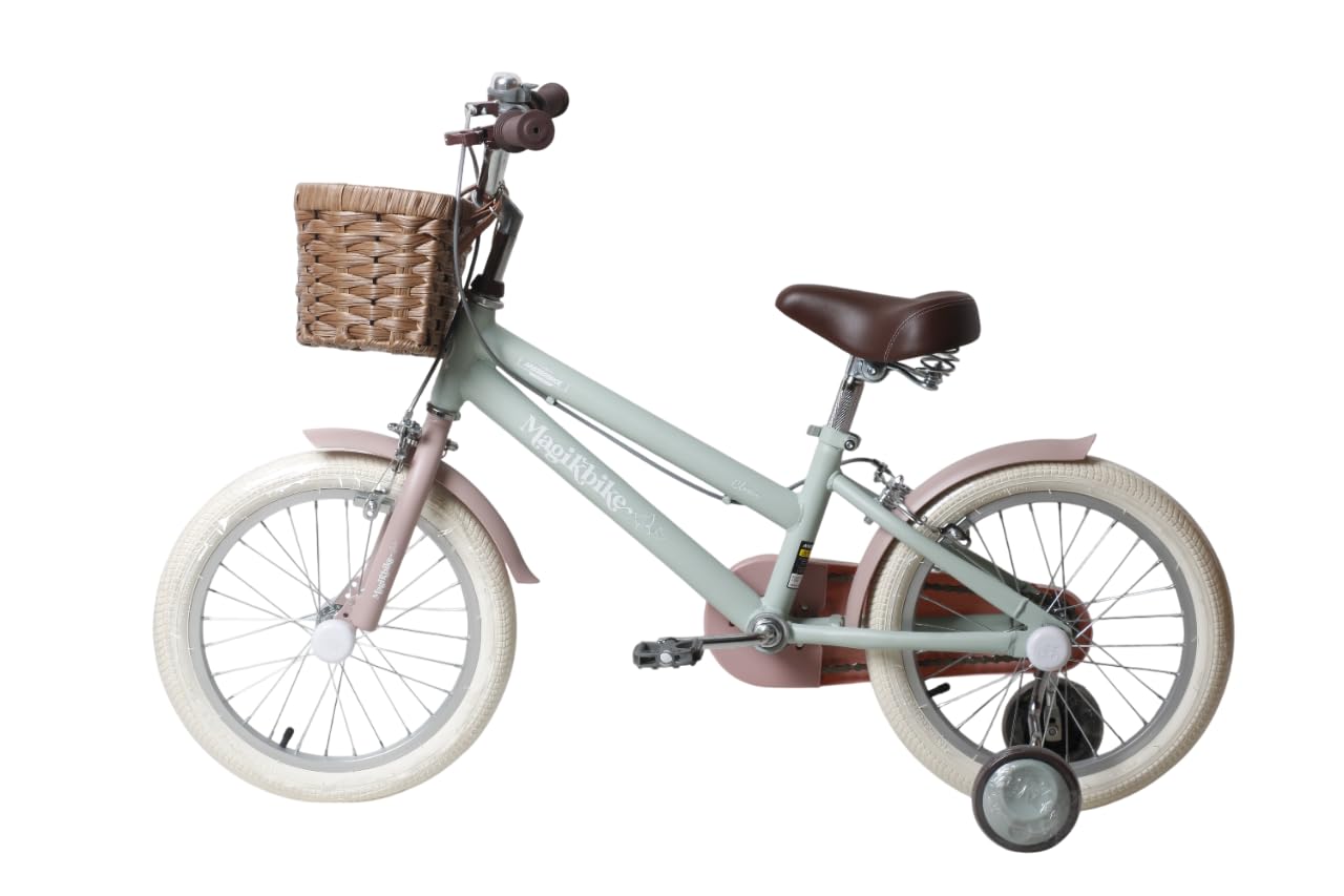 Antonella - Bicicleta para niña de 4 a 6 años con Cesta, tamaño 16"