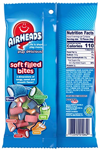 Airheads Soft Filled Bites, Party, 6 Ounce #TOP1