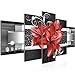 Produktbild Runa Art - Bilder Blumen Lilien 200 x 100 cm 5 Teilig XXL Wanddekoration Design Rot 008651c