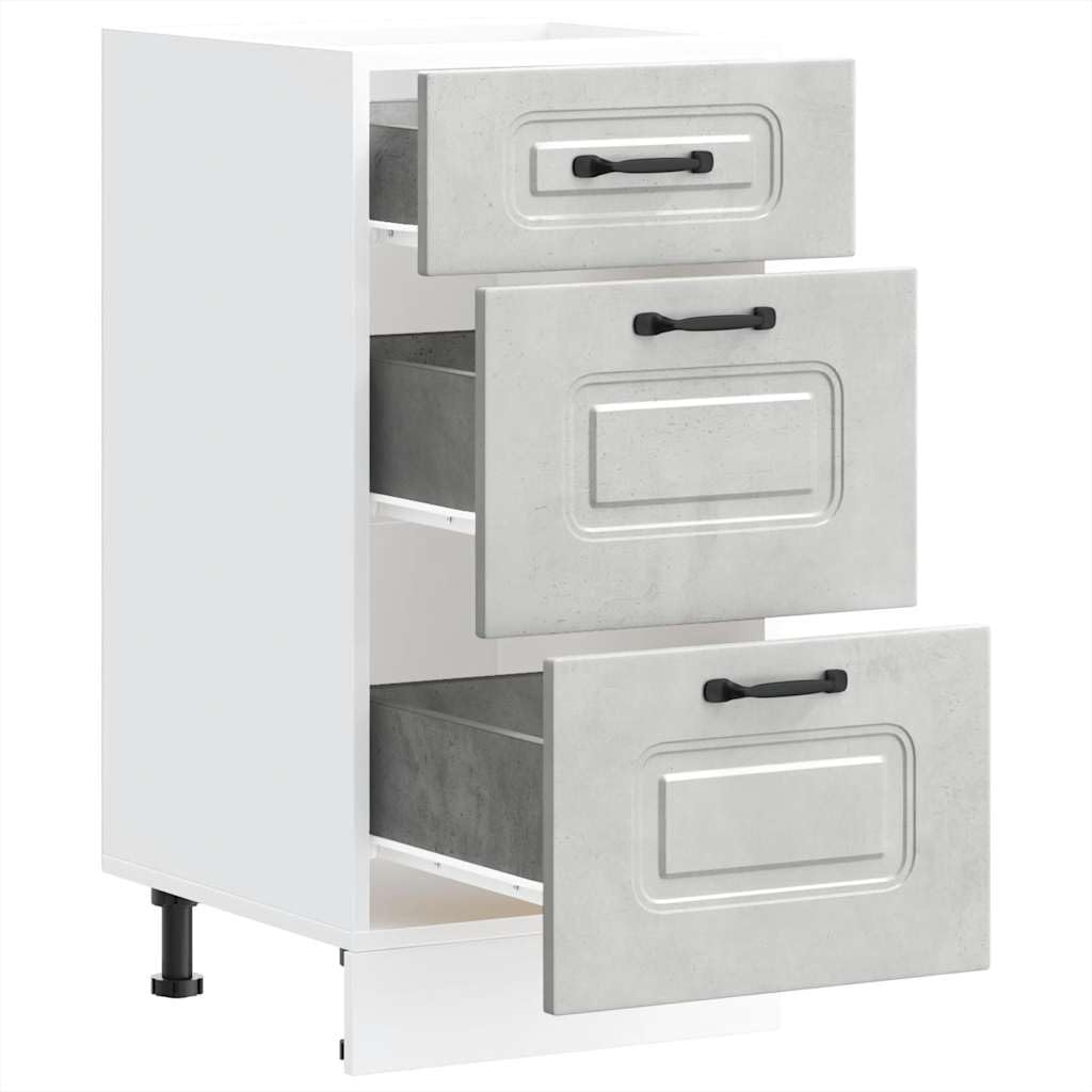 Kalmar - Armario bajo de cocina (40 x 46 x 81,5 cm, material de madera, diseño moderno con patas ajustables, ahorro de espacio, para comedor, pasillo y estudio)