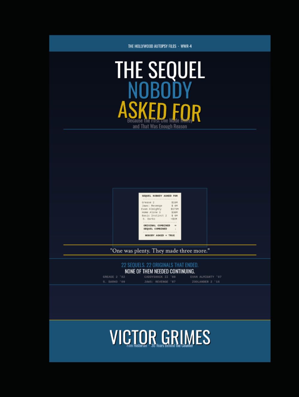 The Sequel Nobody Asked For: Because the First One Made Money and That Was Enough Reason (The Hollywood Autopsy Files: What Went Wrong)