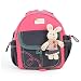 Produktbild JameStyle26 Jeans Bunny Rabbit Baby Kinderrucksack Kindergarten Kaninchen Tornister Häschen Rucksack Schultasche Backpack Tasche Mädchen Junge (Rosa)