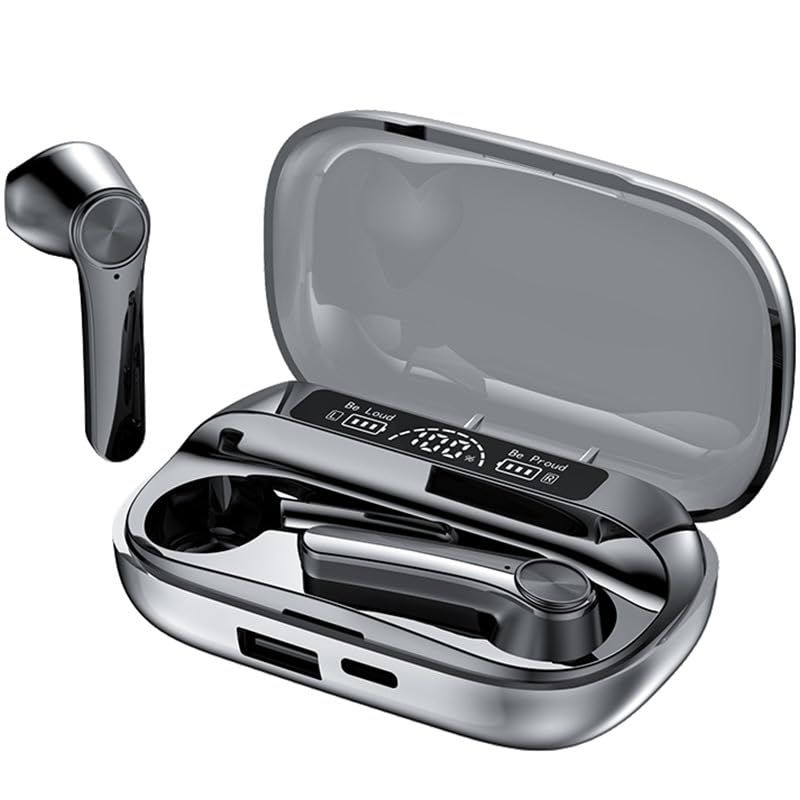 Ear Buds Wireless Bluetooth 5 3 Headphones Noise Cancelling Sports Headset with LED Battery Display Mics Clear Call