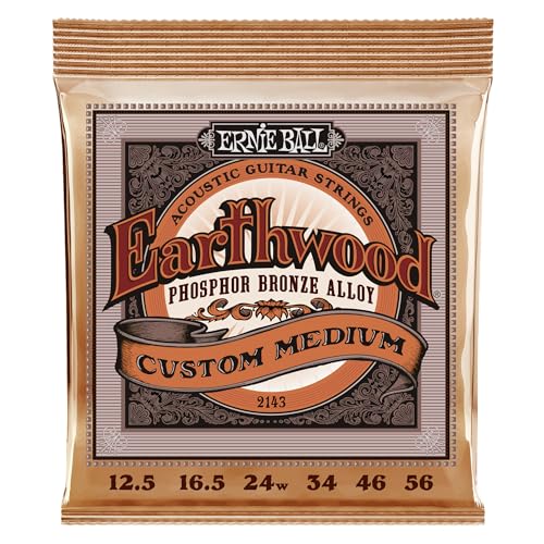 【正規品】 ERNIE BALL 2143 アコースティックギター弦(12.5-56) EARTHWOOD PHOSPHOR BRONZE CUSTOM MEDIUM フォスファーブロンズ