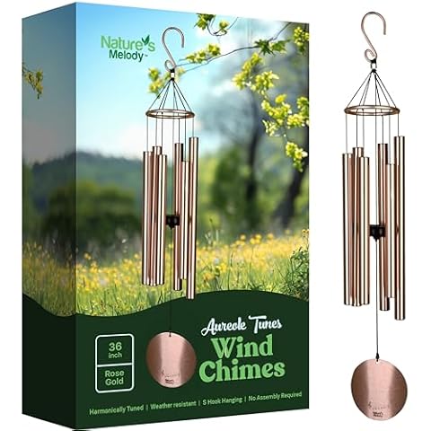 Nature's Melody 36" Rose Gold Wind Chime Cover
