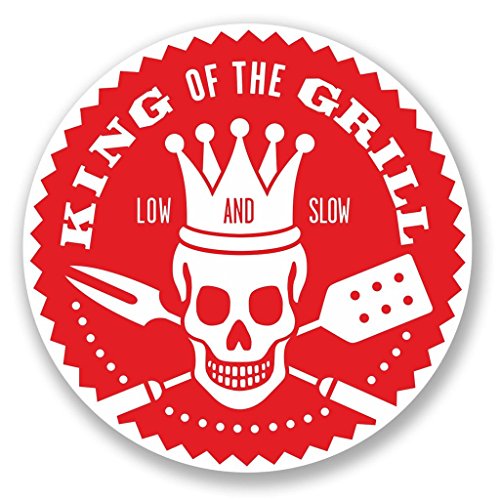 2 x 10cm/100mm barbeque re del Grill adesivo