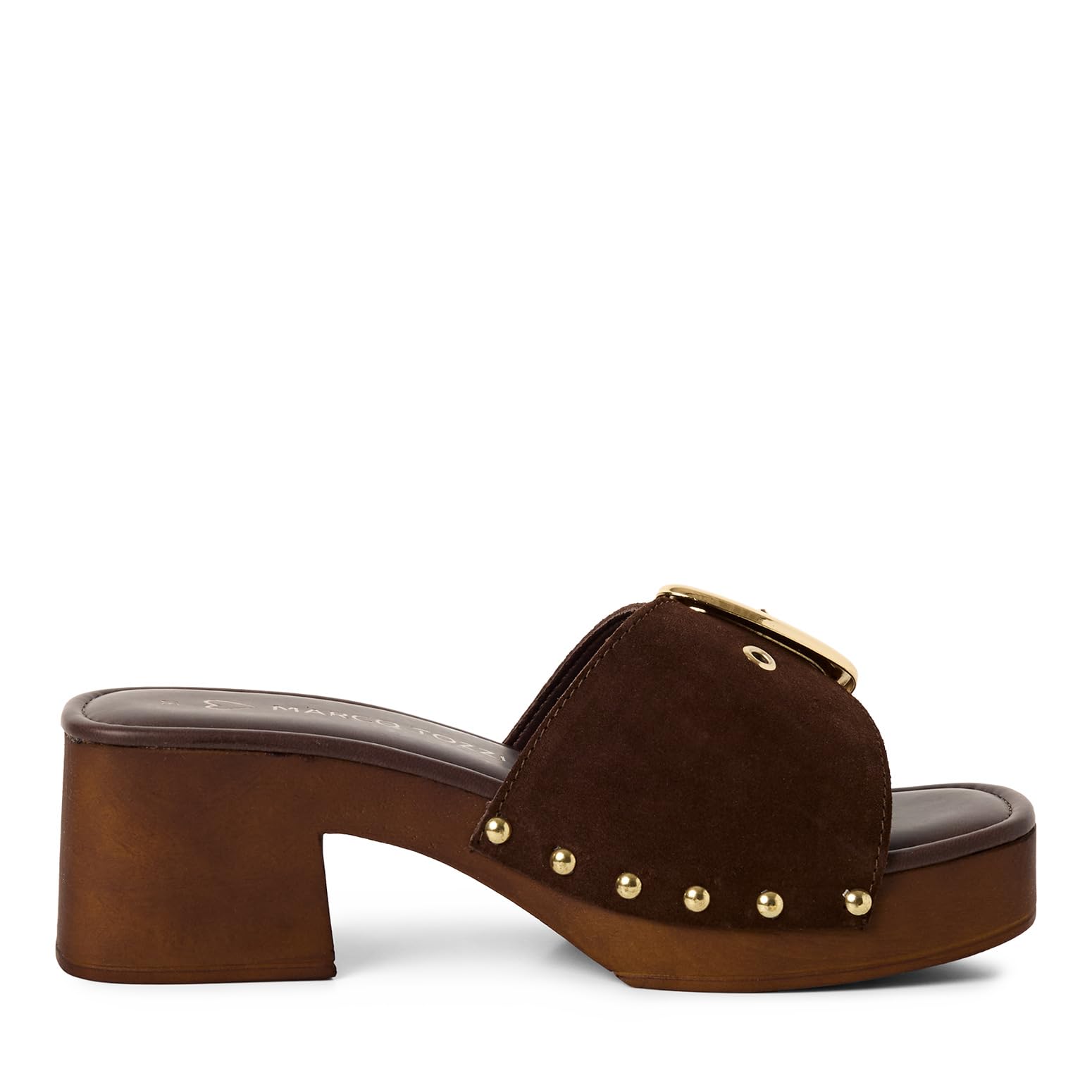 MARCO TOZZI Damen Sandale weiches Feel Me Fußbett Leder Modern