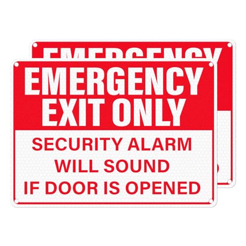 Panneau Emergency Exit Only anti-intrusion avec avertissement alarme sonore