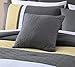 Chezmoi Collection 7-Piece Sunvale Yellow Grey White Comforter Bedding Set (Queen)