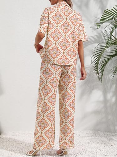 Image of Leriya Fashion Rayon Printed Regular Stylish | Festive Travel for Half Sleeve Women Co-ord Set