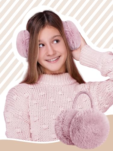 4 Pcs Warm Ear Muffs Winter Earmuffs Cute Ear Covers for Kids teenager Outdoor Activities Warmth2