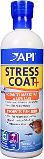 API Stress Coat Freshwater Aquarium Water Conditioner 16 oz - Removes Chlorine, Replaces Slime Coat, Reduces Fish Stress 40%