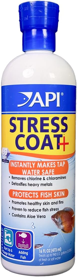 API STRESS COAT Aquarium Water Conditioner 16oz