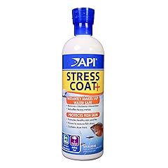 API Stress Coat Aquarium Water Conditioner, Tap Water Dechlorinator, Removes Chlorine & Chloramines, Detoxifies Heavy Metals, Contains Aloe Vera & Reduces Fish Stress 16-Ounce