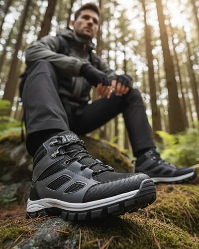 Image of Bacca Bucci Enduro High-Top Outdoor Hiking Boots