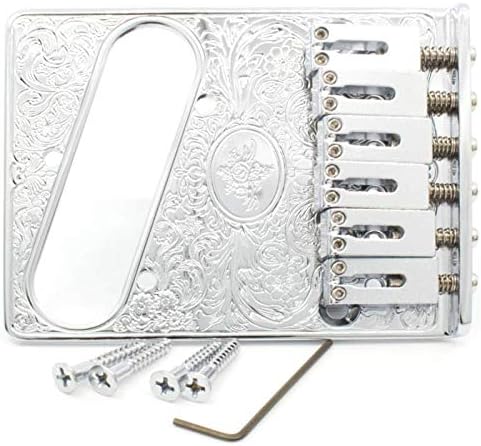 Bridge - Gotoh, Modern, for Telecaster, Artistic Engraved Chrome