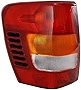 Evan-Fischer Tail Light Lens and Housing Compatible with 1999-2002 Jeep Grand Cherokee To 11-2001 Driver Side