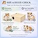 Hamster and Mouse Wooden Tunnel Cage Secret Peep Shed and Explore Hideout Flip Cover Design Hamster Play Tunnel