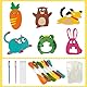 WHHVCTY DIY Nähset Kinder, Nähset Tierformen Filz Bastelset Für Kinder Und Anfänger Filz-Nähpaket Mädchen Nähen Kreatives Basteln Gefüllte Plüsch Ornamente Handwer
