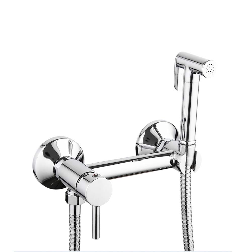 Pulvérisateur eau chaude froide pour WC en laiton avec tuyau flexible bidet