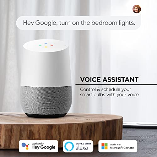 Merkury Innovations A19 Smart White Led Bulb 60W Non-Dimmable 3-Pack, Voice Control, Hub Compatible, 9 Watt, 800 Lumens, 3 Pack #TOP4