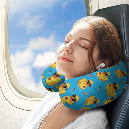 Almohada de viaje espuma viscoelástica con soporte para barbilla miniatura 3