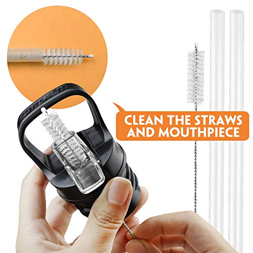 Straw Lid for Hydro Flask Standard Mouth 12, 18, 21, 24 oz & Simple Modern Ascent 12-64oz Bottles BPA-free Leakproof Replacement Lid Water Bottle Accessories