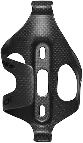 XLAB Sidekick Cage Right Side Entry Carbon Water Bottle Holder for Triathlon and Road Bikes 8 Pounds of Grip Force Matte Black