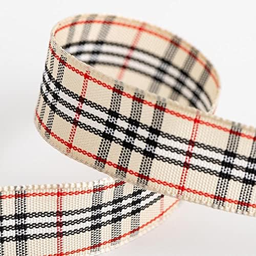 Tartan Ribbon 16mm x 10M - Red/Green