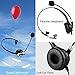 Arama Cell Phone Headset with Noise Canceling Boom Mic Mute Volume Control and Adjustable Headband for Iphone Mac Samsung BlackBerry Mobile Phone with 3.5 mm Jack (A600MP)