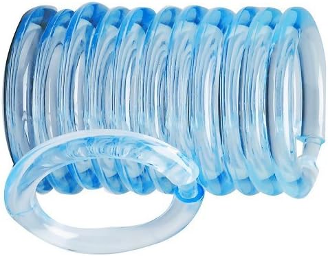 12/Pack Homebasix Sd-Oring-C3L Ring Shower Curtain Clear 12Pc (BX 12)