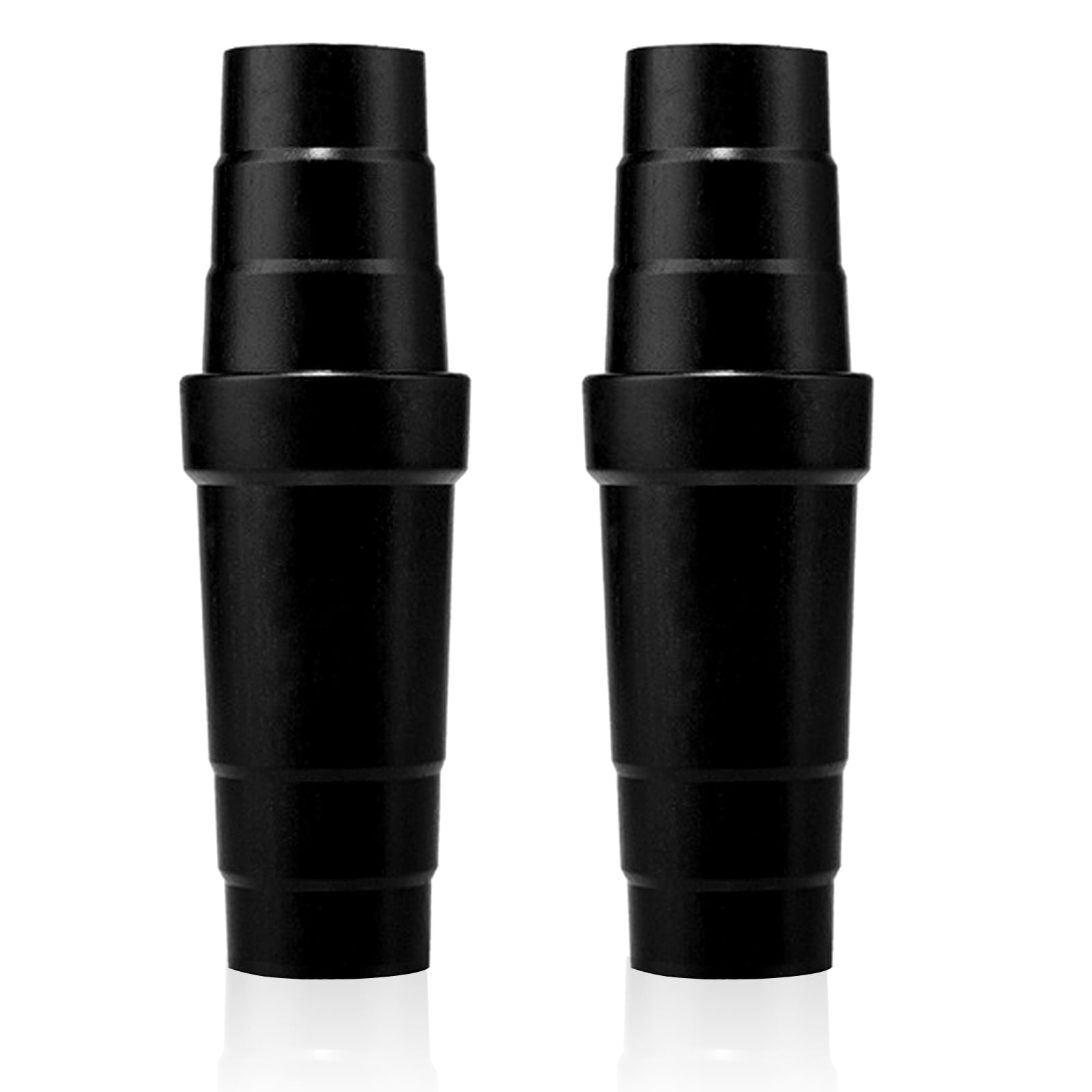 CONNECTION Dust Extractor Hose Adaptor 2 Pcs Vacuum Hose Adapter Universal Vacuum Adapter (31.5-45mm) Vacuum Cleaner Hose Adapter Power Tool for Table Saw,Circular Saw,Grinding Machine (Black)
