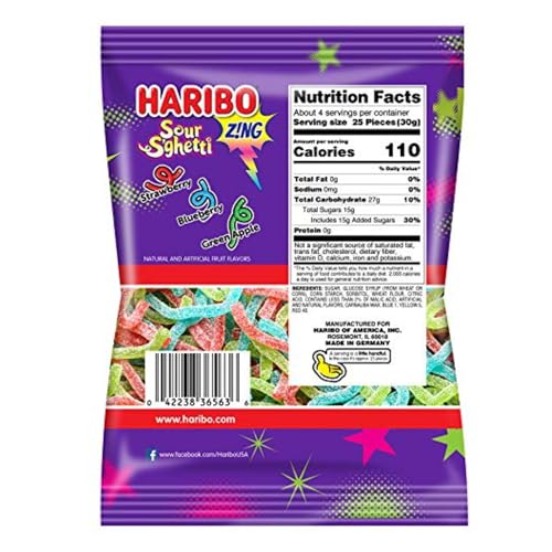 Needzo Sour Spaghetti Gummies, 4 Onzas (Pack de 3) miniatura 2