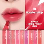 ETUDE Dear Darling Marker Tint #1 Raspberry Pop (5g) | Hydrating & Long Lasting Lip Stain | High Pigmented Lip Maker with Easy Drawing Tip | Korean Daily Lip Tint, Korean Makeup, Kbeauty - Image 3